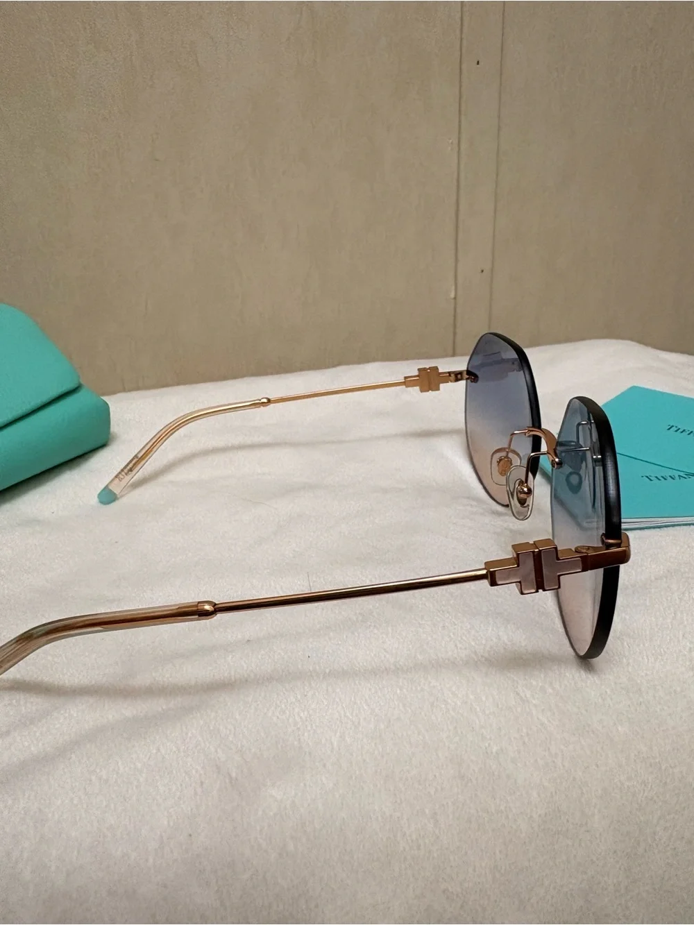 Tiffany & Co. Sunglasses RUBEDO/LIGHT BLUE GRADIENT BLUE / TF3077